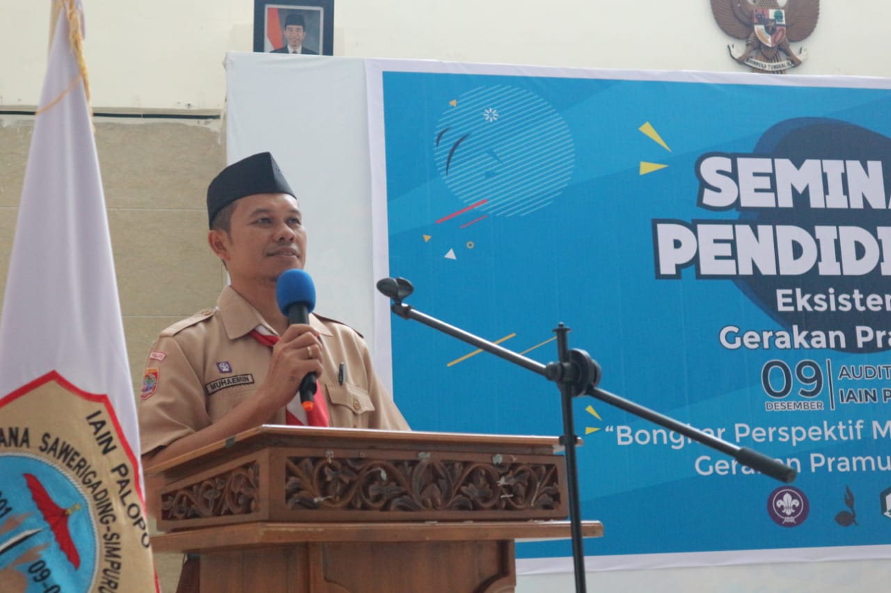 Bongkar Perspektif, Pramuka IAIN Palopo Gelar Seminar Pendidikan