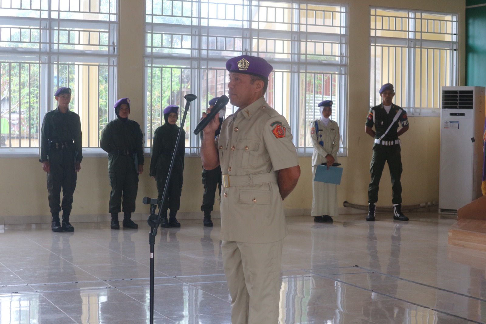 Buka Pradiksar, Wakil Rektor III Harapkan Resimen Mahasiswa Merealisasikan Secara Nyata Nilai-nilai Bela Negara