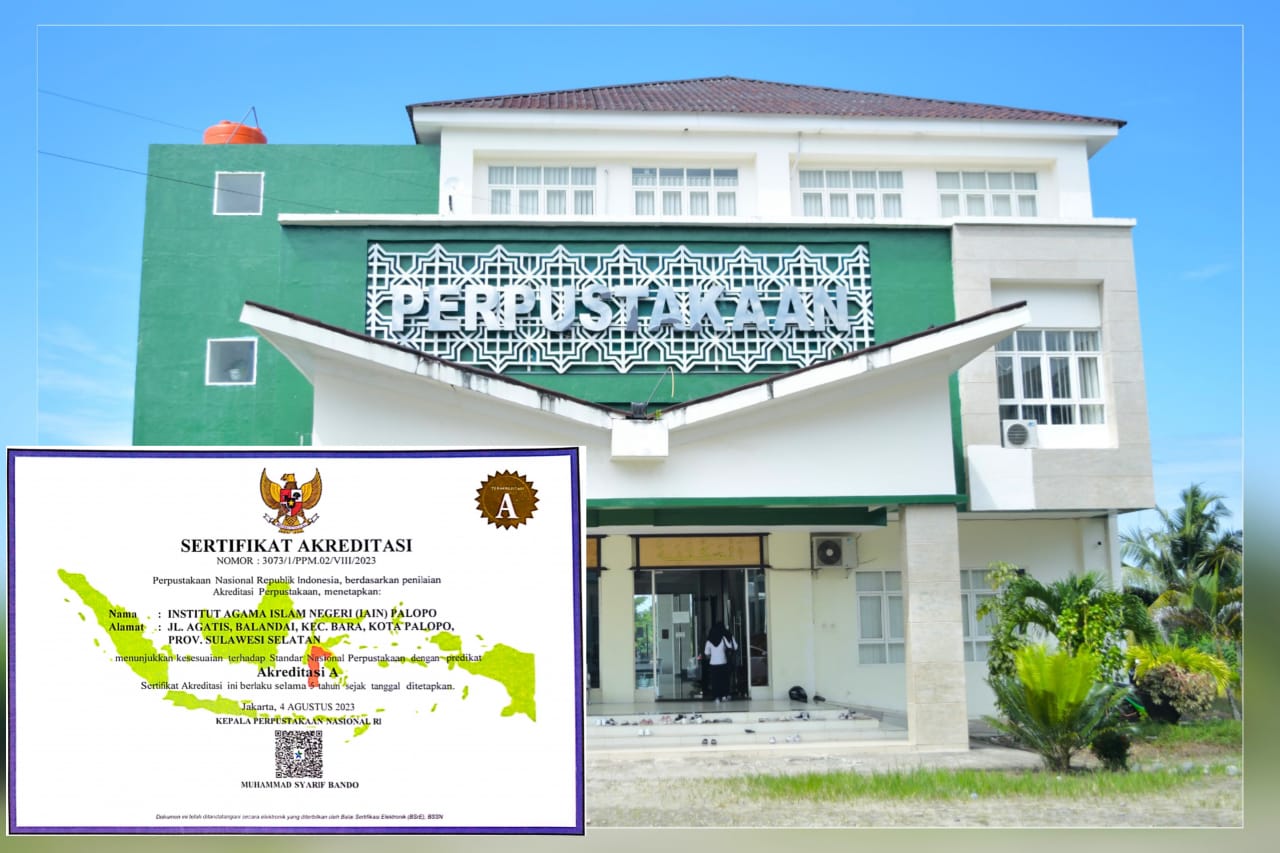 Perpustakaan IAIN Palopo Raih Akreditasi A